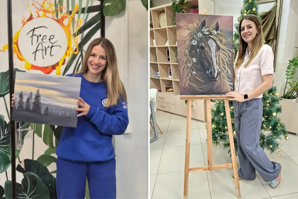 До и после — работа ученика FreeArt